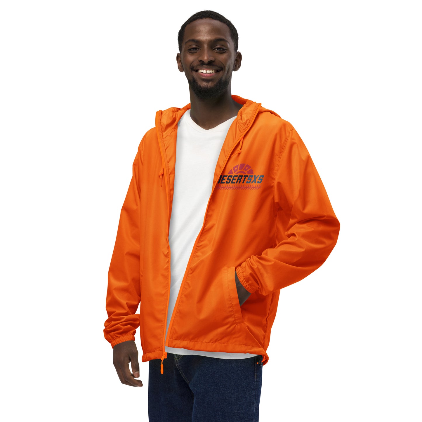 Unisex lightweight zip up windbreaker